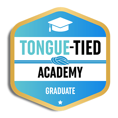Tongue-Tied Academy Graduate Badge
