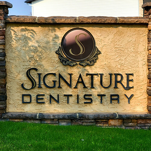 The entrance of Signature Dentistry